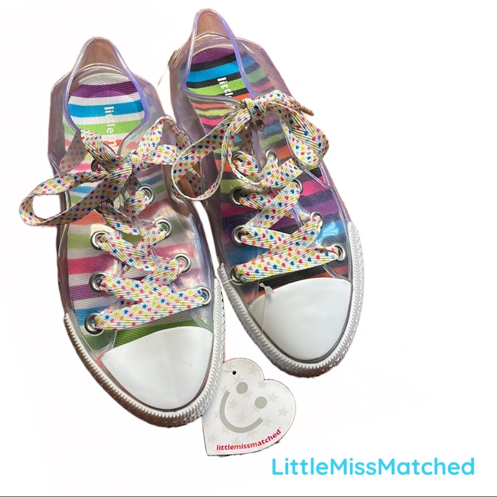 Y2K Jelly Shoes Clear Zany Slingback Lace-Up Sneaker - LittleMissMatched